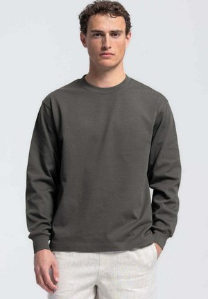 NØLSON HEAVY WEIGHT T-SHIRT LONG SLEEVE - Longsleeve - dark grey