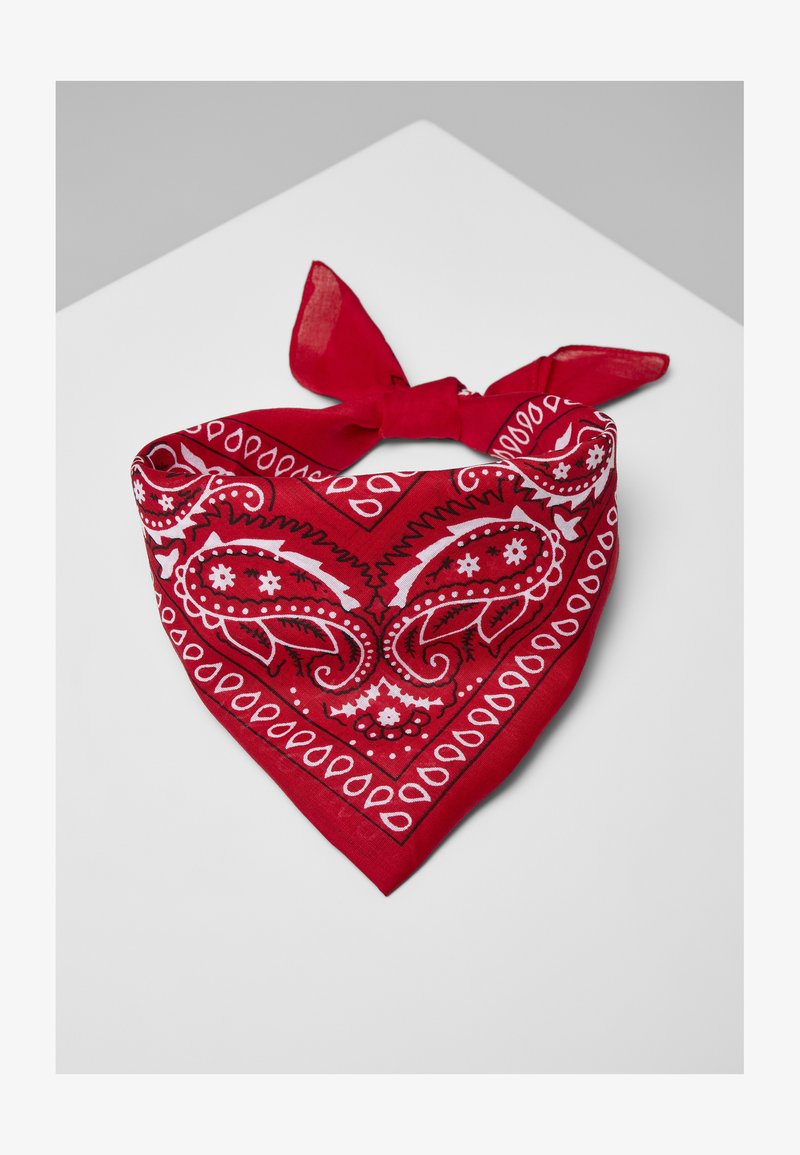 Lot de 12 bandanas rouges en polyester pour femme Lot de 12 bandanas rouges en polyester pour femme