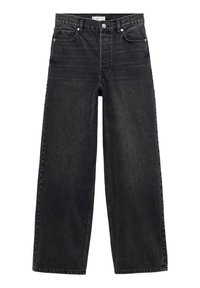 Široke nogavice - black denim