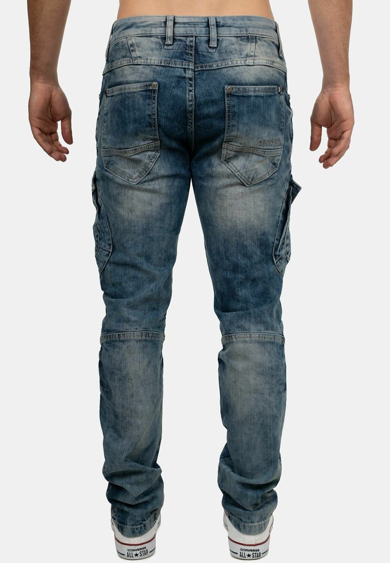 Cipo & Baxx Herenjeans basic regular fit vintage denim jeans broek, blauw, 28
