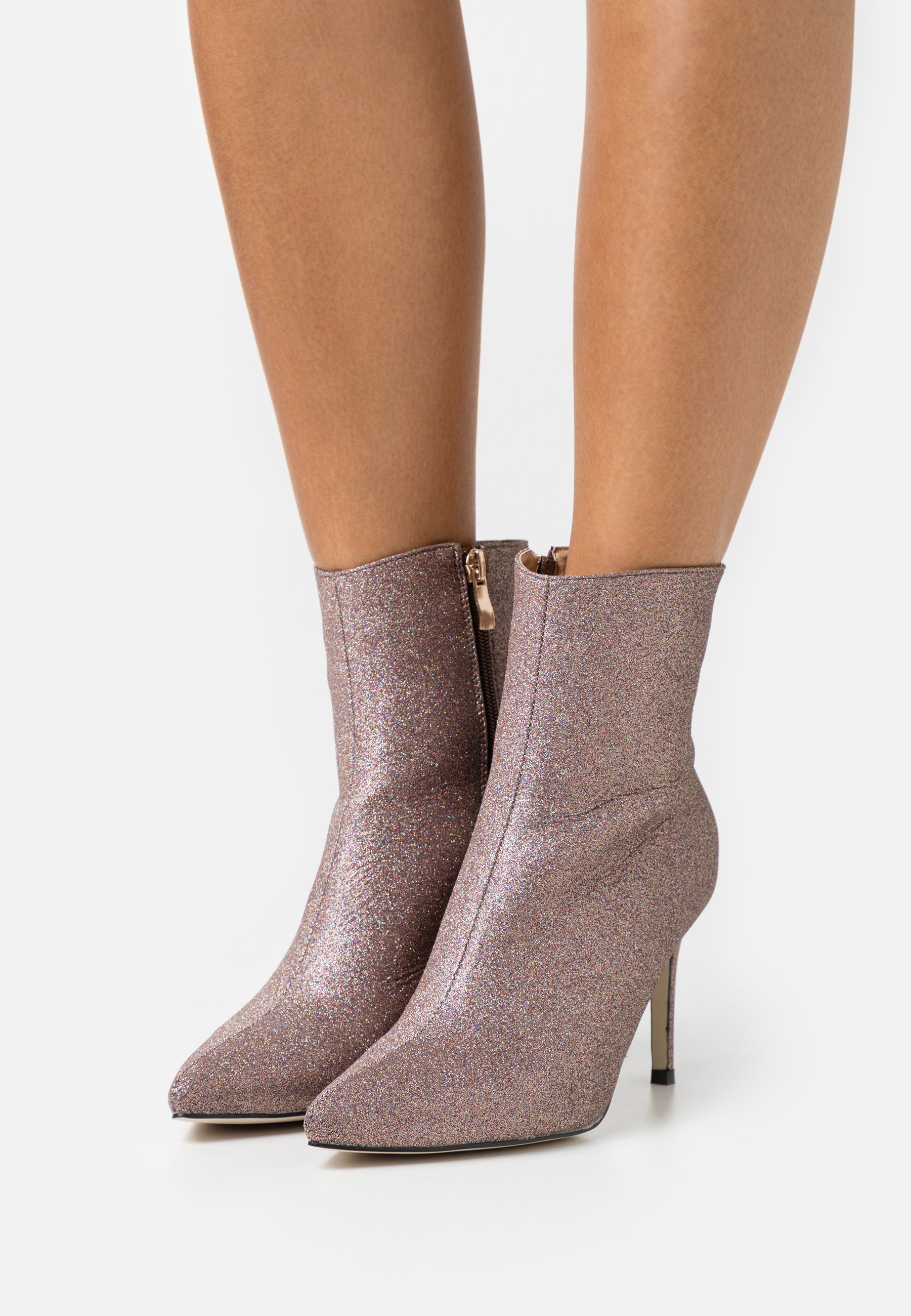 rose gold ankle boots uk