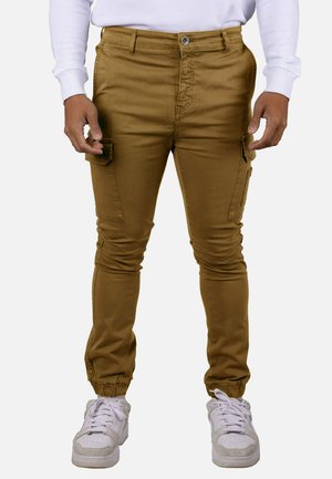 Pantalones cargo - camel
