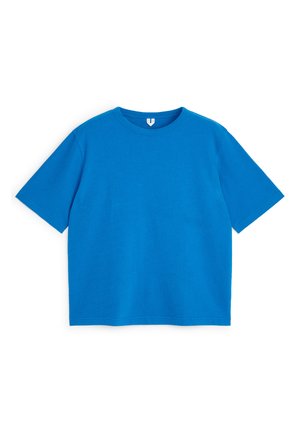 ARKET, ARKET RELAXED BOUCLÉ T-SHIRT - T-Shirt basic - bright blue