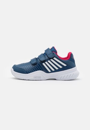 COURT EXPRESS STRAP OMNI - Tennissko til multicourt - blue opal/white/lollipop