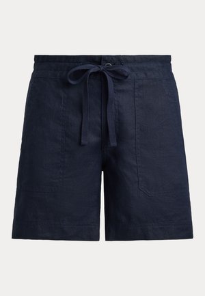 Lauren Ralph Lauren, LINEN WIDE-LEG DRAWCORD SHORT - Σορτς - navy