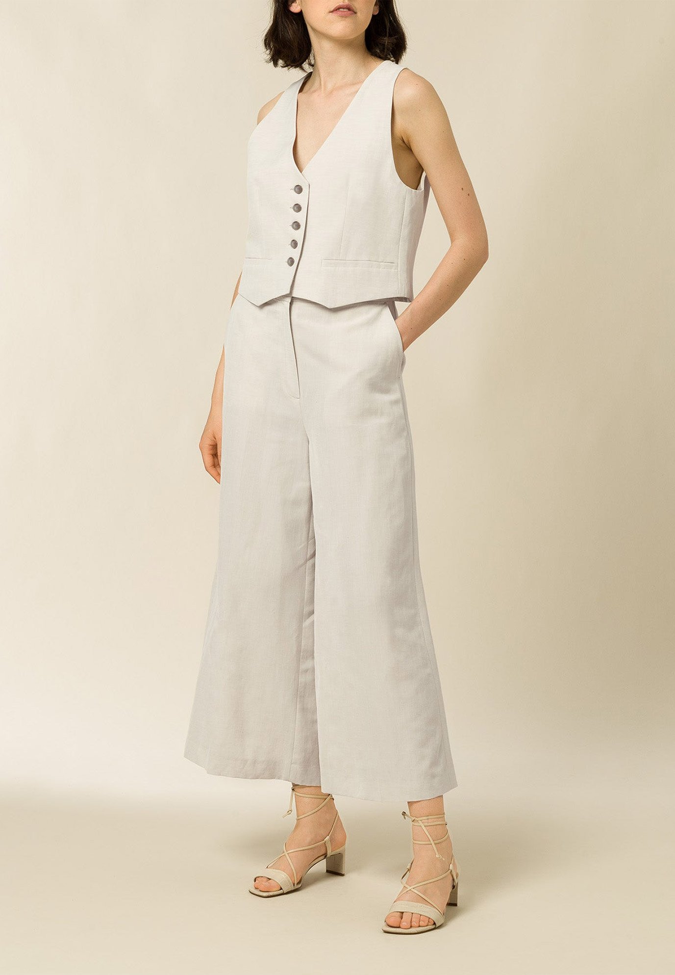 IVY OAK ISATIS - Pantaloni - white sand/bianco - Zalando.it