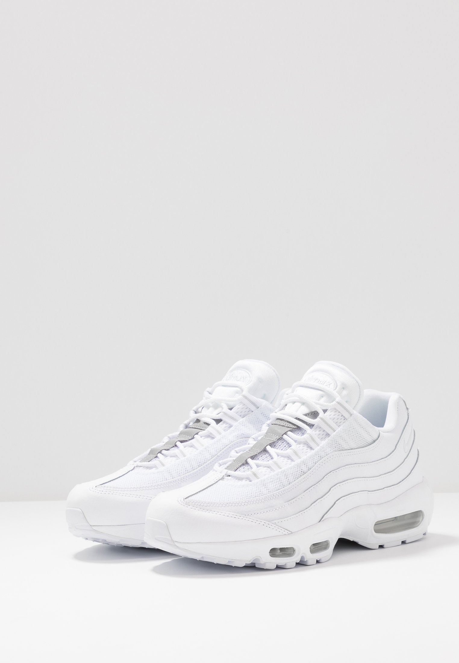 Nike Sportswear AIR MAX 95 ESSENTIAL - Baskets basses - white/pure  platinum/reflect silver/black/blanc - ZALANDO.FR