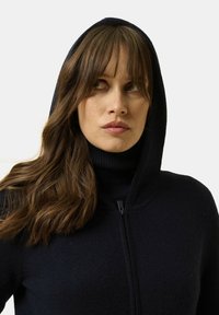 Just Cashmere FULL ZIP WITH HOOD - Kardigan - bleu marine