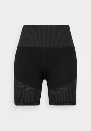 TRAIN SEAMLESS - Leggings - black/asphalt