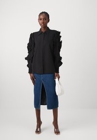 YAS YASFRIMA - Button-down blouse - black
