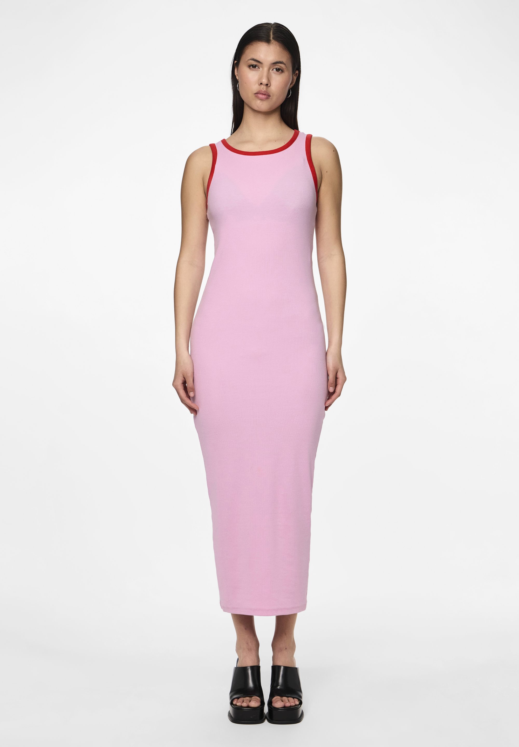 strapless open back dress Tank Long Dress / Fuchsia – ad hoc penticton main image 1