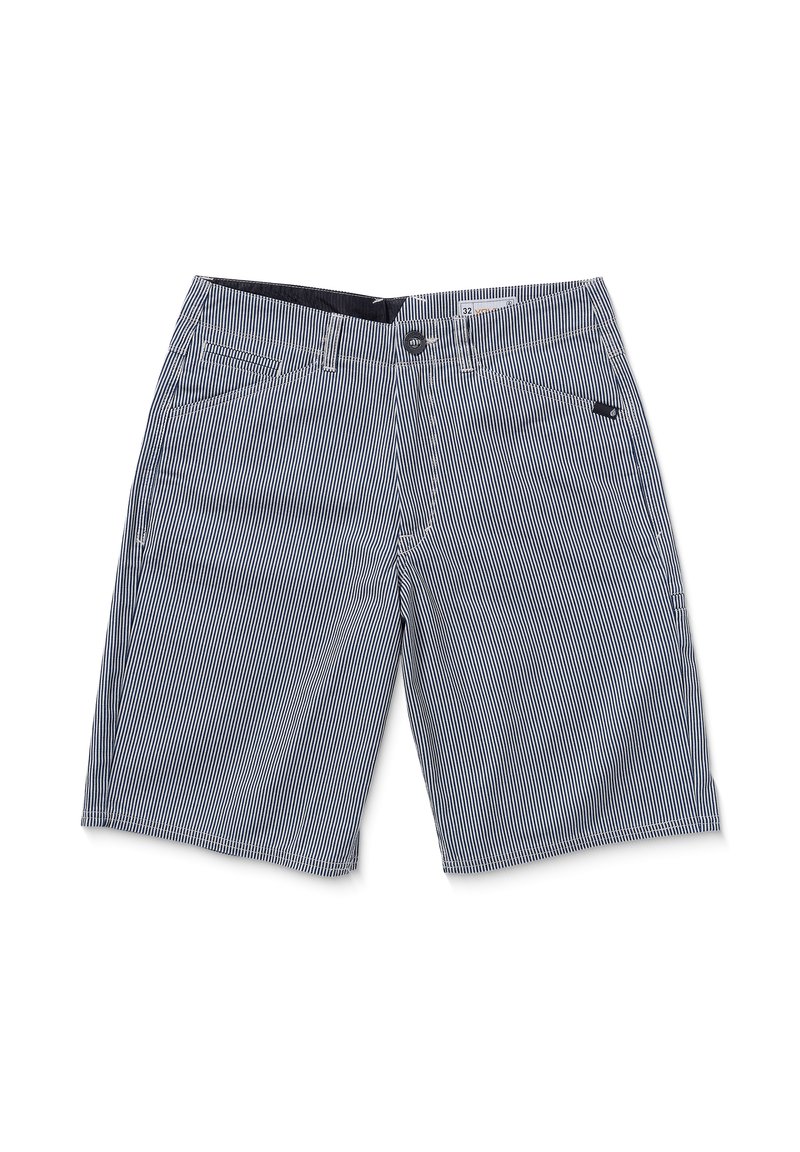 Short De Bain Homme Volcom - Taille 30 - Blanc Bleu Noir - Occasion Très Bon état