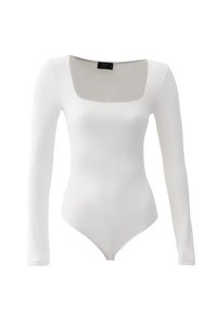 Bodysuit With Square Neck - T-Shirt Top - Long sleeved top - ice milk