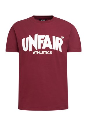 CLASSIC LABEL OUTLINES - T-Shirt print - burgundy