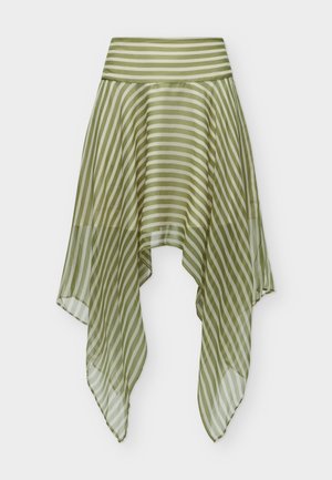 Topshop, TSNATA HANKY HEM MINI SKIRT - Μίνι φούστα - lime green