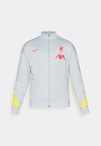 Nike Performance LIVERPOOL FC NIKE DF ACADEMY TRACK JACKET K THIRD - Klubbklær - light smoke grey/chrome yellow/global red