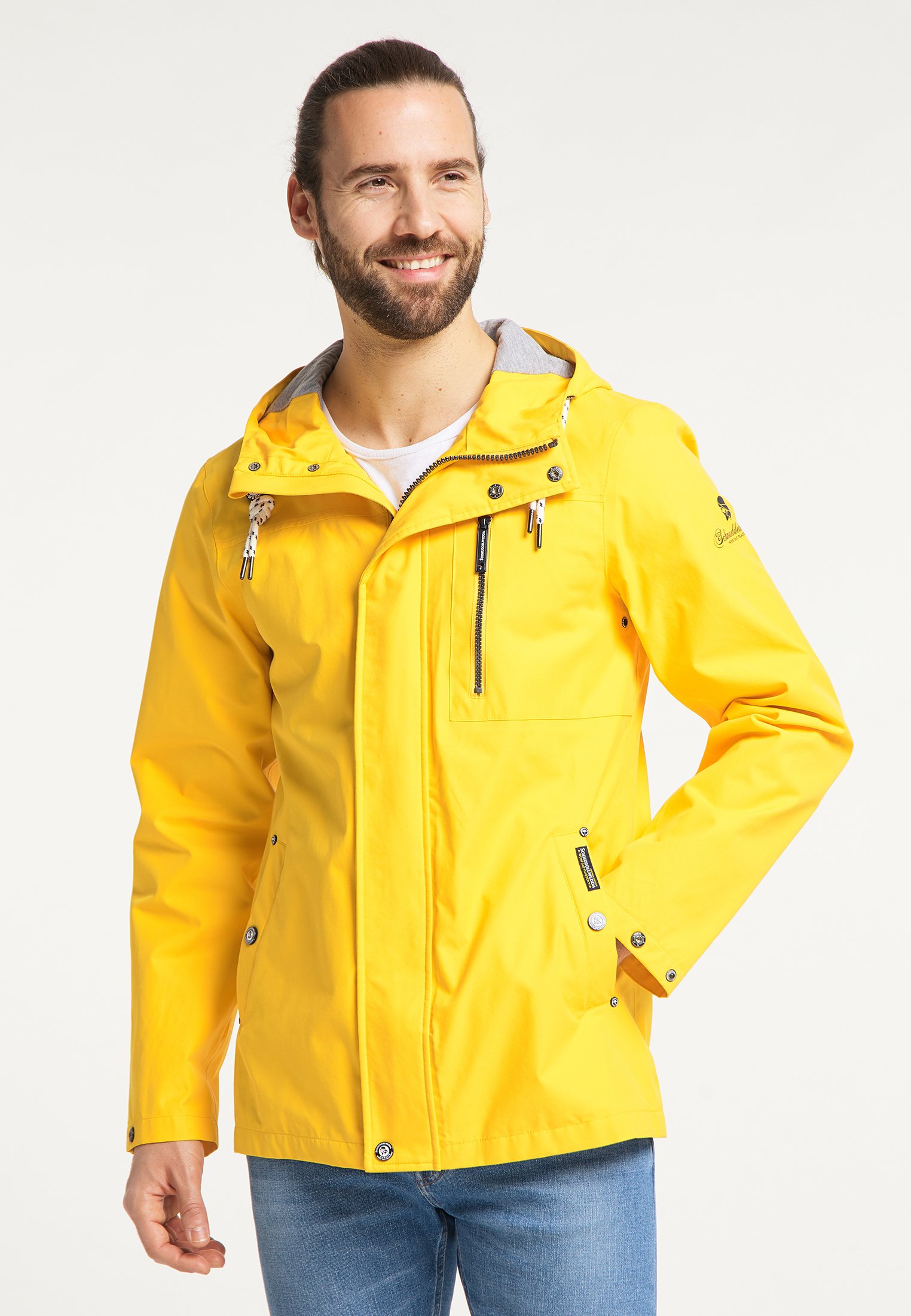 Senfgelbe regenjacke Clearance
