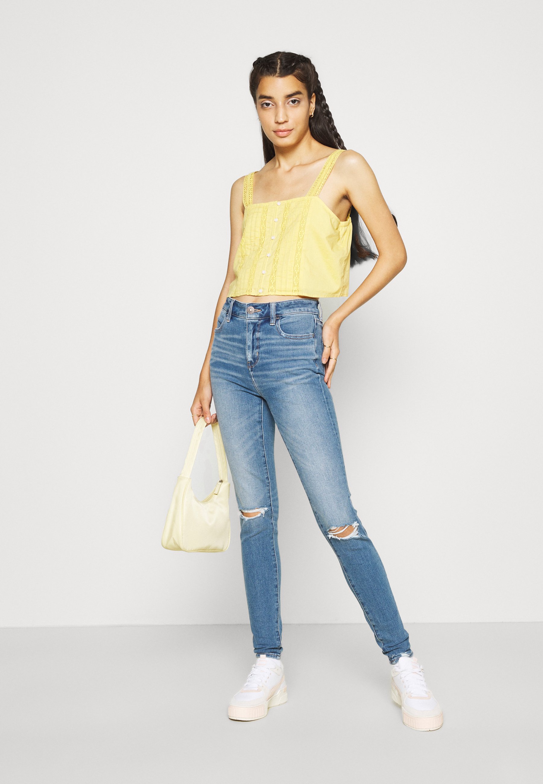 American Eagle Jeans Tapered Fit - blue denim/Blauw denim/bluedenim -  Zalando.nl
