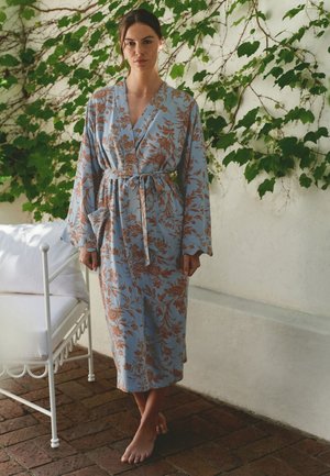 Laura Ashley, Bademantel - blue  brown lloyd print