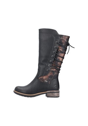 Rieker Bottes à lacets - schwarz