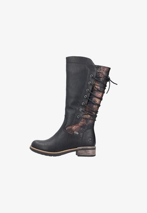 Rieker Bottes à lacets - schwarz