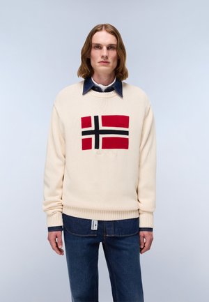 MURA - Strickpullover - beige dimity