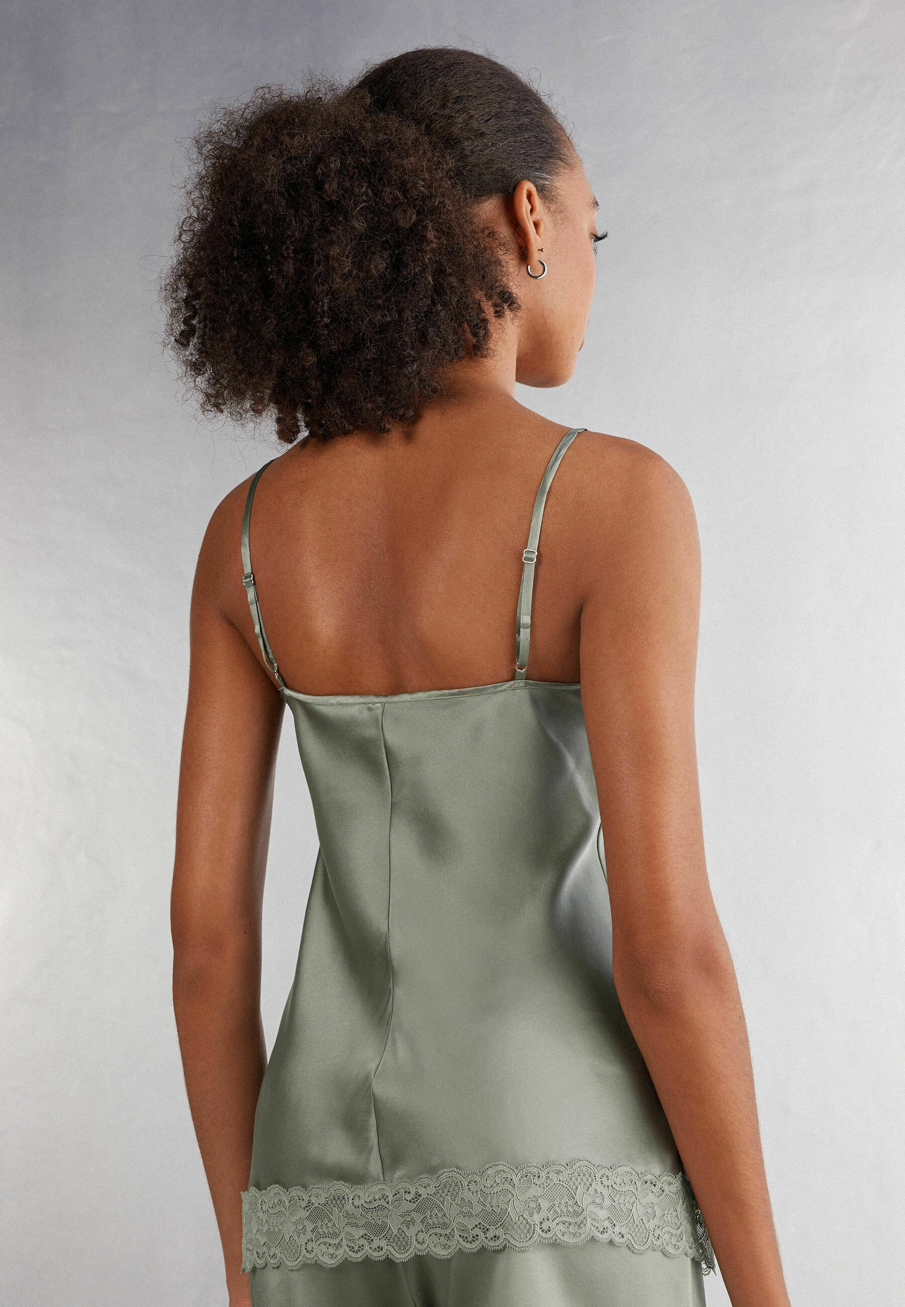 Intimissimi Pyjama top - grün fade green/mottled green - Zalando