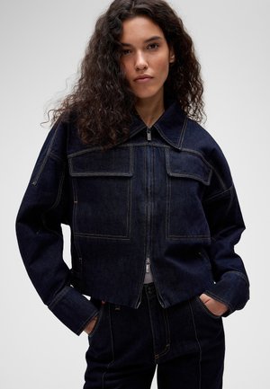 GAP, GAPSTUDIO DOUBLE-POCKET DENIM JACKET - Дънково яке - dark rinse
