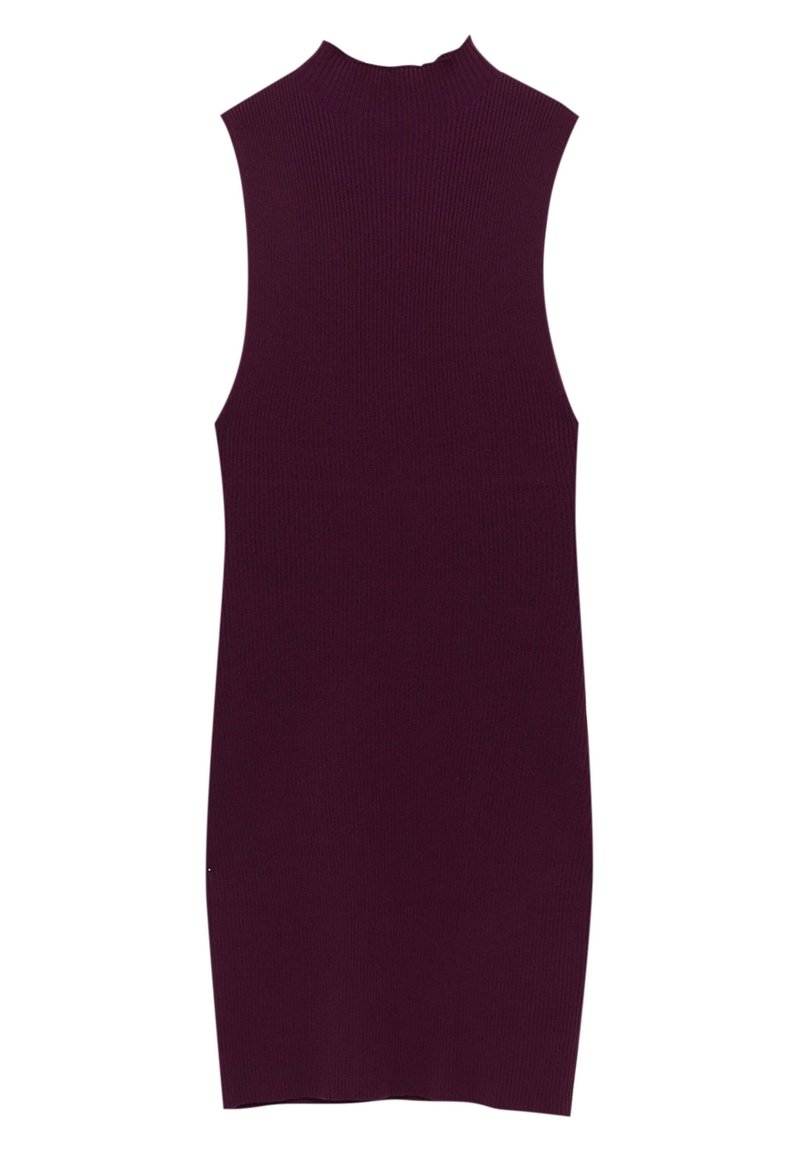 strapless open back dress Purple Lambswool Sleeveless Cardigan – Drakes
