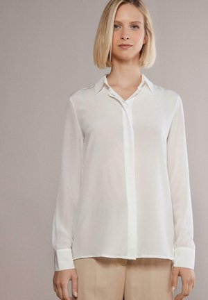 BLOUSE WITH COLLAR - Blus - bianco