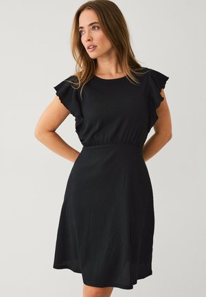 Ellos Collection JERSEY-KLEID MIT KLEINEM ÄRMEL. - Jerseykjole - black