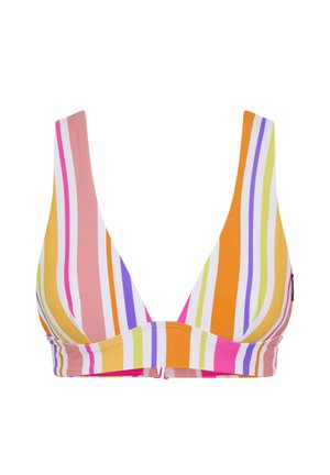 Chiemsee, MIT MUSTER UND RÜCKSEITIGEN DOUBLE-STRAPS - Bikini-Top - white orange