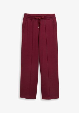 TOM TAILOR, TOM TAILOR HOSEN & CHINO WIDE LEG SCUBA HOSE - Jogginghose - preppy plum
