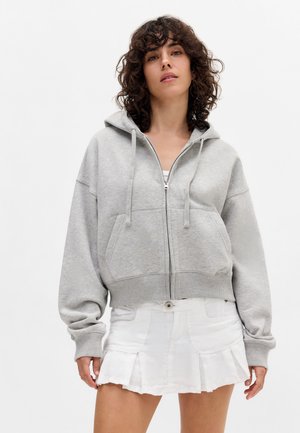 BDG Urban Outfitters CROPPED - Φούτερ με φερμουάρ - grey