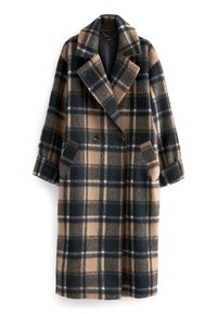 Next LONGLINE CHECK  - Klasický kabát - brown