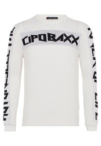 Cipo & Baxx LIFE MIT COOLEM PRINT - Pullover - white