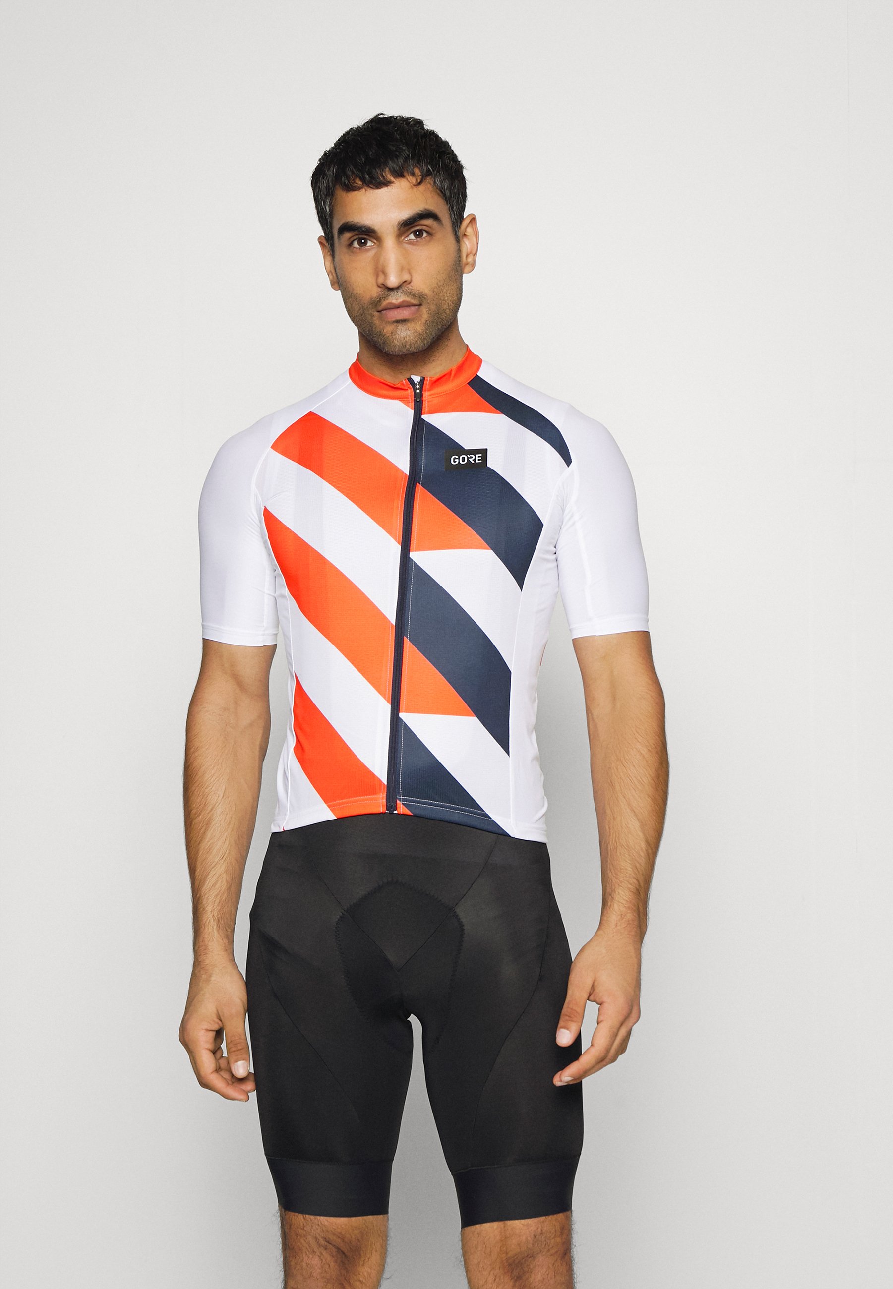 Gore Wear WEAR SIGNAL MENS - Wielershirt - white/fireball/wit - Zalando.nl