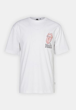 ONSROLLINGSTONES TEE UNISEX - Trükipildiga T-särk - white