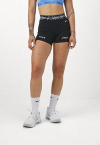 Nike Performance SHORT - Legíny - black/iron grey/white