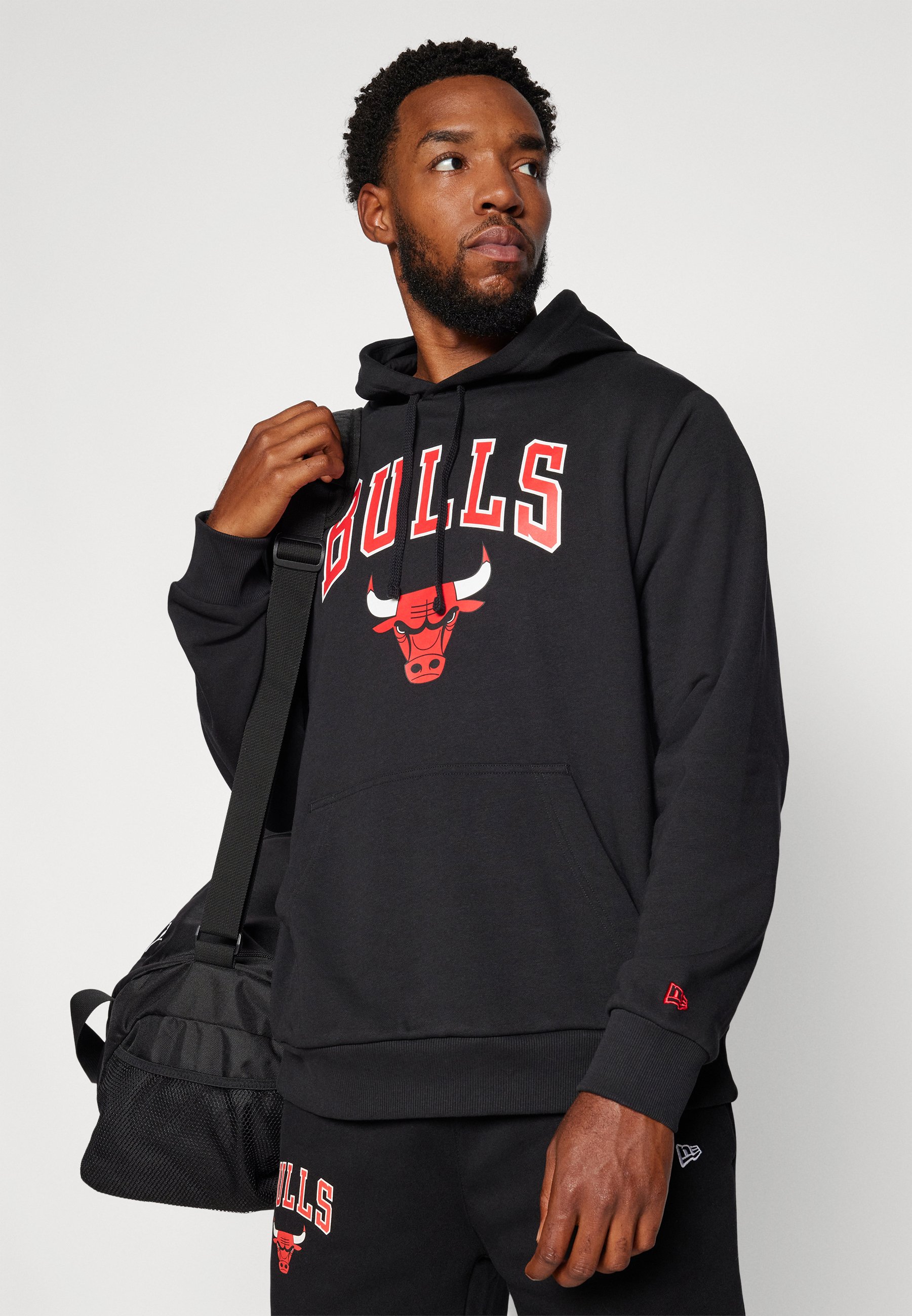 New Era NBA CHICAGO BULLS HOODY - Club wear - black - Zalando.ie