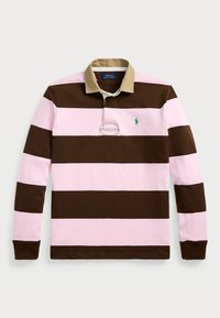 CLASSIC FIT KHAKI-COLLAR RUGBY SHIRT - Longsleeve - carmel pink/chocolate mousse