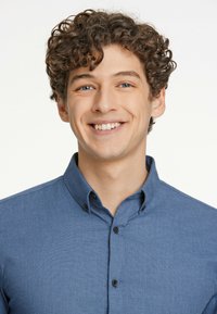 Lindbergh MOULINÉ STRETCH  - Camicia - dust blue