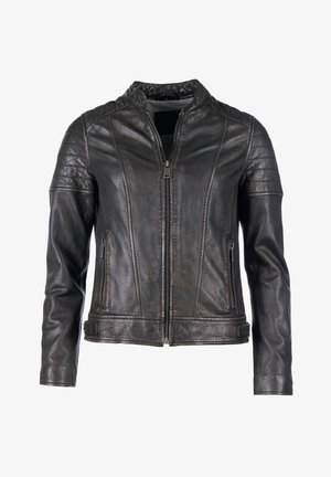 Mustang Lederjacke - schwarz