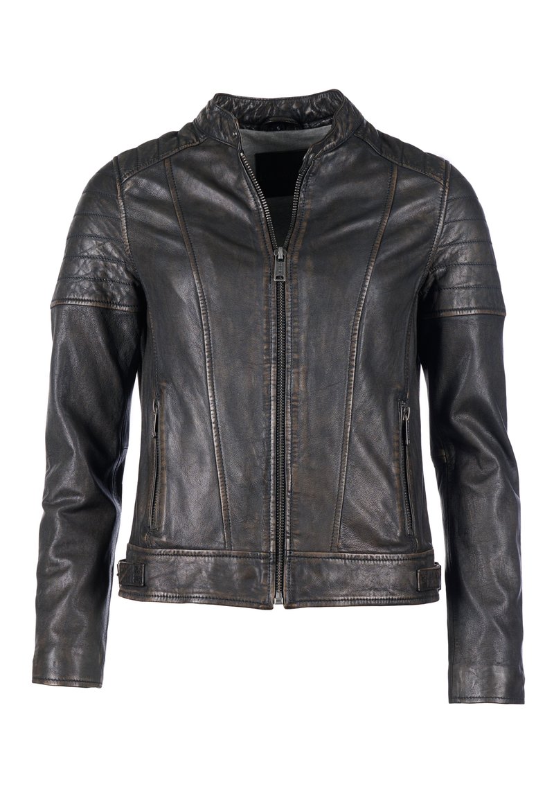 Mustang Lederjacke - schwarz