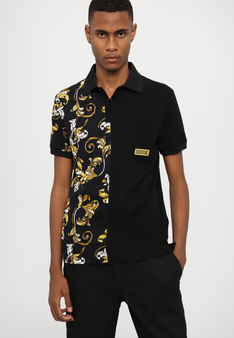 Versace Jeans Couture Polo shirt - black/gold/black - Zalando.co.uk Versace Jeans Couture Polo shirt - black/gold/black - Zalando.co.uk