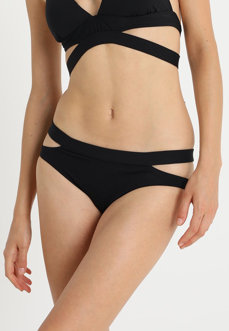 Seafolly ACTIVE SPLIT BAND HIPSTER Bikiniunderdel black Seafolly QUILTED HIPSTER - Bikiniunderdel - black