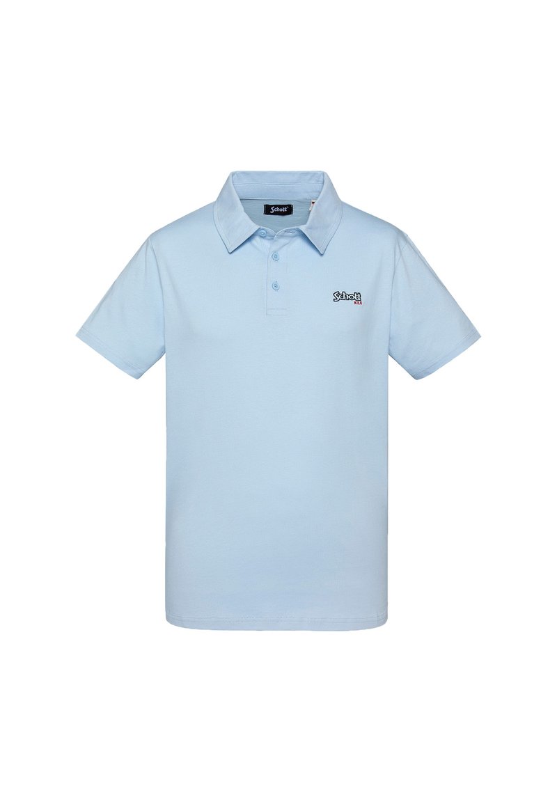 Schott Poloshirt lichtblauw