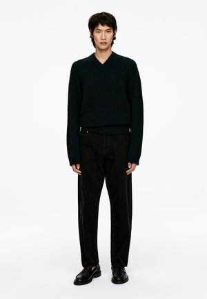 Stoffhose - black