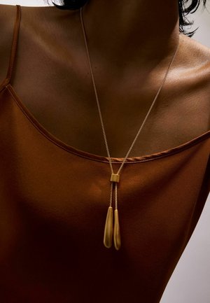 Reiss, TOVA SCULPTED DROP LARIAT - Collar - gold-coloured
