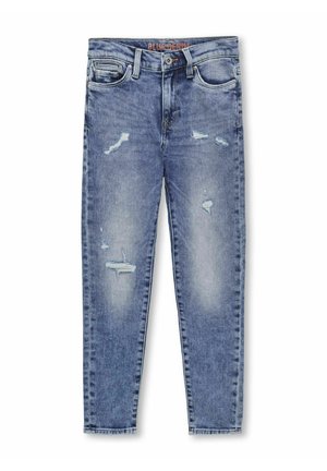 OSJYOKE MID RISE VERJÜNGT - Pieguloša piegriezuma džinsi - medium blue denim